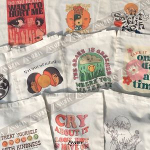 Totebag Custom Preorder - UK 27X31 Totebag Custom Kekinian Terbaru Zanarha by ZNR Muslimah