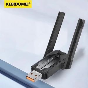 Kebidumei | KEBIDUMEI WIFI6 AX900 USB WiFi Bluetooth 5.4 Wireless Adapter 2.4G+5GHz 2 Antennas 900Mbps Network Card Receiver For WIN 10/11