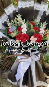 buket bunga artificial hadiah wisuda / ulang tahun / pernikahan / wedding dll / kado bucket