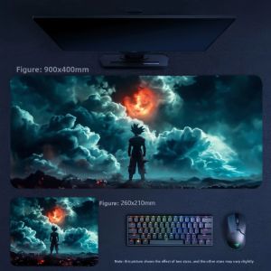 Bandai | Leather Mouse Pad Oversized Boys E-sports Game Non-slip Mouse Pad High Value Desktop Office Keyboard Computer Large Table Mat