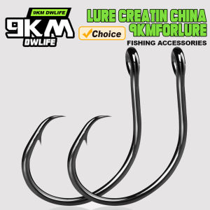 Inline Circle Hooks Saltwater Fishing Catfish Hooks 25~100Pcs Wide Gap Non-Offset for Bass Salmon Striped Fishing Circle Hooks