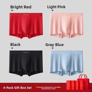 CarbinKoneer | Mens Brief Underwear Modal Red Short Briefs