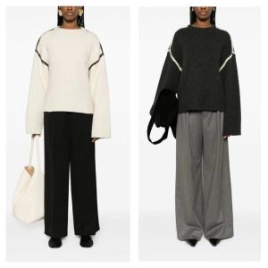 Classic Shell Edge Knitted Sweater Minimalist Silhouette Lazy Sweater Autumn Season Womens Premium Fashion Commute Style