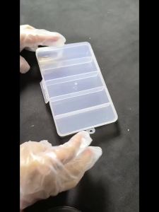 5-Compartment Clear Plastic Organizer Box for Jewelry Beads Buttons & DIY Crafts Beading Storage Beading&Jewelry