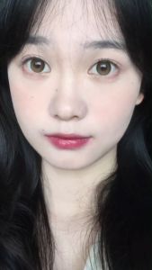 O2 Girl New Soft Natural Brown contact lenses Big Eye Lens with power (0-800)14.5mm/1pair