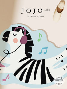 Cartoon Animal Bathroom Mat Easy to Maintain Durable Entrance Door Mat for Home Use Printed Home Textile Floor Mat