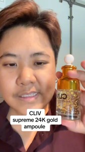 [ ของแท้ / มีเลขจดแจ้ง ] cliv supreme 24k gold ampoule 50 ml แอมพลู ทองคำ เซรั่ม กระจ่างใส ชุ่มชื้น
