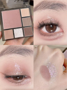 I Declare! Gray Pink Brown Is Zui! Pin Swelling and Easiest for Match! Multifunctional Eye Shadow Blush Makeup Palette Daily
