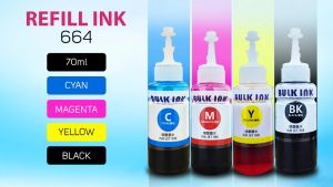 ProPRINTZ - Ink Refill for 664 Printer L120 L360 L310 L130 L210 L220 L355 L358 Dye Ink (70ML)