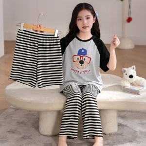 MiiOW | Modal Ultra-Thin Short Sleeve 3-Piece Set Childrens Sleepwear