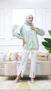 Suzie Blus wanita model korean// Atasan Wanita bahan pololinen import // blus wanita murah//Ikorasaki