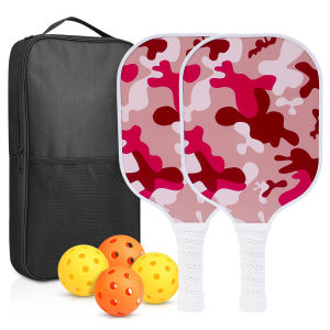Professional Carbon Fiber Pickleball Paddle Full Set for Beginners Childrens Starter Kit Advanced Model 16mm Core Thickness