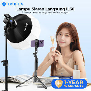 INBEX IL60 Lighting Studio 60W Kecerahan Tinggi Video Konten Kreator Make Up Lampu Live Streaming