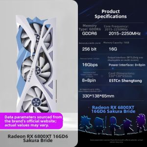 Game Streaming Editing Graphics Card RX6800XT 16GB