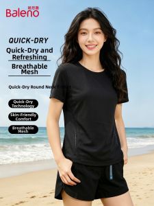 BALENO | Moisture Wicking T-Shirt Women Summer New Gym Wear Outdoor Sport Top