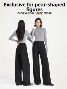 HIPPIE MISS | Harem Pants for Pear-Shaped Casual Black