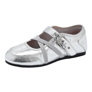 15MINS | Height-increasing Mary Jane Shoes Silver