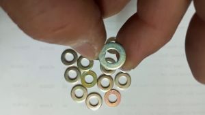 EM Fastener แหวนรอง แหวนอีแปะ แหวนอีแปะหนา แหวนรองหนา หนาพิเศษ M6 หนา 1.6 มม ขอบ 12.5 mm ชุบรุ้ง พร้อมส่ง มีหน้าร้าน ลดค่าส่ง มีส่วนลด จัดโปร