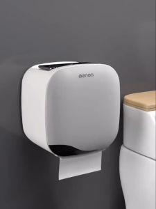 Hộp đựng giấy cao cấp Oenon dán tường Hộp giấy vệ sinh có thêm ngăn để đồ tiện lợi
