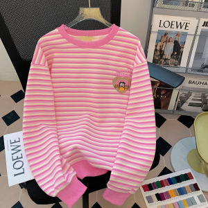 Fall Fashion: Soft Wind Top & Dopamine Pink Striped Sweatshirt