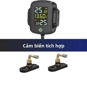 Hệ Thống Giám Sát Áp Suất Lốp Xe Máy Độ Chính Xác Cao Với Chức Năng Giám Sát Từ Xa Cảm Biến Nhiệt Độ Tích Hợp Chất Liệu ABS Để Đảm Bảo An Toàn Cho Xe.