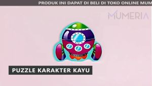 Miloku Puzzle Jigsaw Children Toy Wooden Mainan Kayu Edukasi Montessori Anak 20 Gambar Karakter Hewan Kendaraan Lucu Murah Bagus