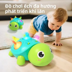 Đồ Chơi Bò Cho Bé Giáo Dục Rùa Có Âm Thanh Và Ánh Sáng Silicone Có Thể Nhai Được Molar Hỗ Trợ Giấc Ngủ Đồ Chơi Học Tập Cho Trẻ Mới Biết Đi 0-24m