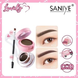SANIYE Alis Cokelat Waterproof Eyebrow Gel Eyebrow Powder Tahan Lama Multi Function Eyeliner M250