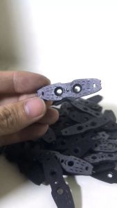 10 Miếng Da GZK Màu Đen 3 Lỗ Bi 6-7-8