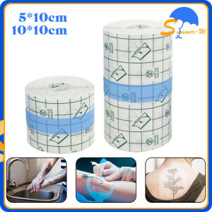 10m Plester Transparent Pu Film Dressing Film Pu Plester Luka Anti Air Tape Plester Bening Transparan