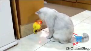 Mainan Hewan Peliharaan Kucing Windmill Gigitan Interaktif Otomatis Toy Cat Ball Teeth