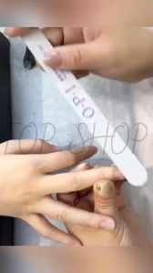 TOP SHOP Premium Professional Dual-Sided Nail Files for Manicure and Pedicure - 100/180 Grit Single Pack