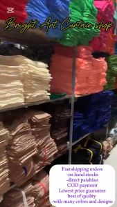 BRIGHT kurtina sa lababo / kurtina pang lababo / 60 inches x 30 inches HABA/ SINK CURTAIN