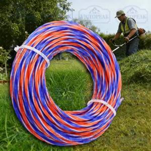 Garden Power Tool Parts 3.0mm Twist Trimmer Line Nylon Grass Cutter Wire for Brush Cutter Weed Eater Accessories Replacement