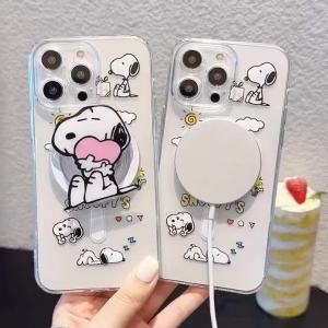 🌟【Readystock】 + FREE Shipping+ COD 🔥Cute Snoopy Magnetic Phone Case & Luxury Astronaut Rocket Case🌟