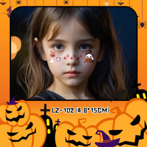 Halloween Halloween Kids Face Stickers Waterproof Makeup Creative Tattoo Sticker Cute Pumpkin Little Ghost