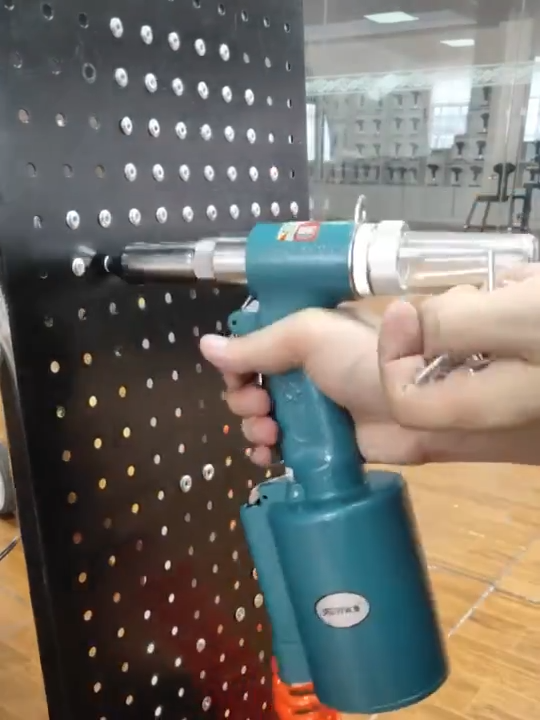 Pneumatic Blind Rivet Gun 2.4/3.2/4/4.8mm Heavy Duty Air Hydraulic Riveter-Professional Pop Pneumatic Riveting Gun Rivet Tool -Blue