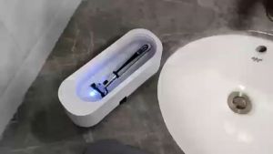 All-Around Glasses Cleaning Portable Ultrasonic Cleaner Machine Multifunctional Electric 45000Hz High Frequency Vibration Wash Cleaner Jewelry Cleaner Professional Glasses Cleaning