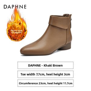 Daphne | French Style Women Winter Pointed Toe Ankle Boots