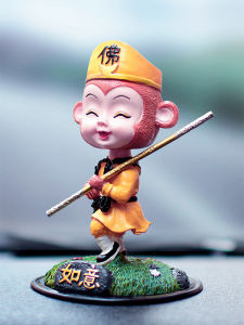 Journey to the West Four-Person Car Small Ornaments Creative Dashboard Car Car Sun Wukong Hand-Made Car Figure