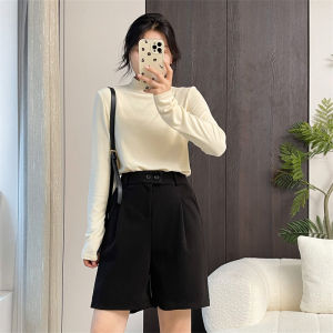 High Waist Straight Leg Boot Cut Pants Commute Casual Polyester Fiber Womens Autumn Fashion Trousers Skinnies