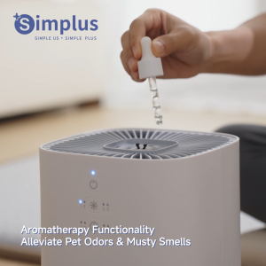 Simplus Air Purifier 80m³/h CADR with HEPA H11 Filter Compact Ultra-Quiet Smart App Control Desktop Bedroom Home AirCare 2 Lite