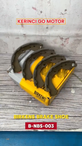 Birkens NBS-003 Kampas Rem Belakang Brake Shoe Serena C23 91-00 Serena C24 04-12
