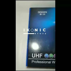 IKONIC Mikrofon Wireless UHF Mik Mic tanpa kabel jarak jauh Microphone Densen M-36
