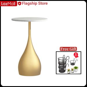EB MALL ORIGINAL NORDIC IRONWORK NORDIC LIGHT LUXURY SMALL COFFEE TABLE MARBLE BEDROOM MODERN CREATIVE NET RED SMALL ROUND TABLE