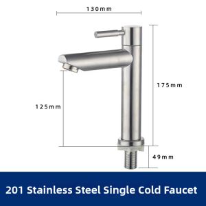 FENGHONGTAO | 304 Stainless Steel Single Handle Lavatory Faucet