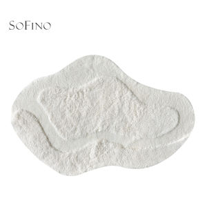 SoFINO | Creamy Style Irregular Shape Thick Longhair Minimalist Simple Carpet