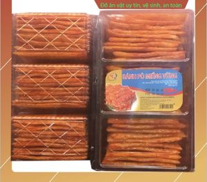 BÁNH PÒ QUẨY HỘP  ĐẶC SẢN HẢI PHÒNG HỘP 320g 70 CÁI /1HỘP VỊ CAY MÙI BÒ TRUYỀN THỐNG. ĐỒ ĂN VẶT TUỔI THƠ