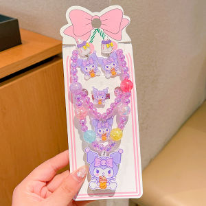 Phụ Kiện Vòng Tay Công Chúa Phát Sáng Kulomi Vòng Cổ Bé Gái Dễ Thương Em Bé Trang Sức Hạt Thời Trang Trẻ Em Hoạt Hình Vòng Cổ Phong Cách