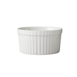 Multi-use White Ceramic Baking Bowl